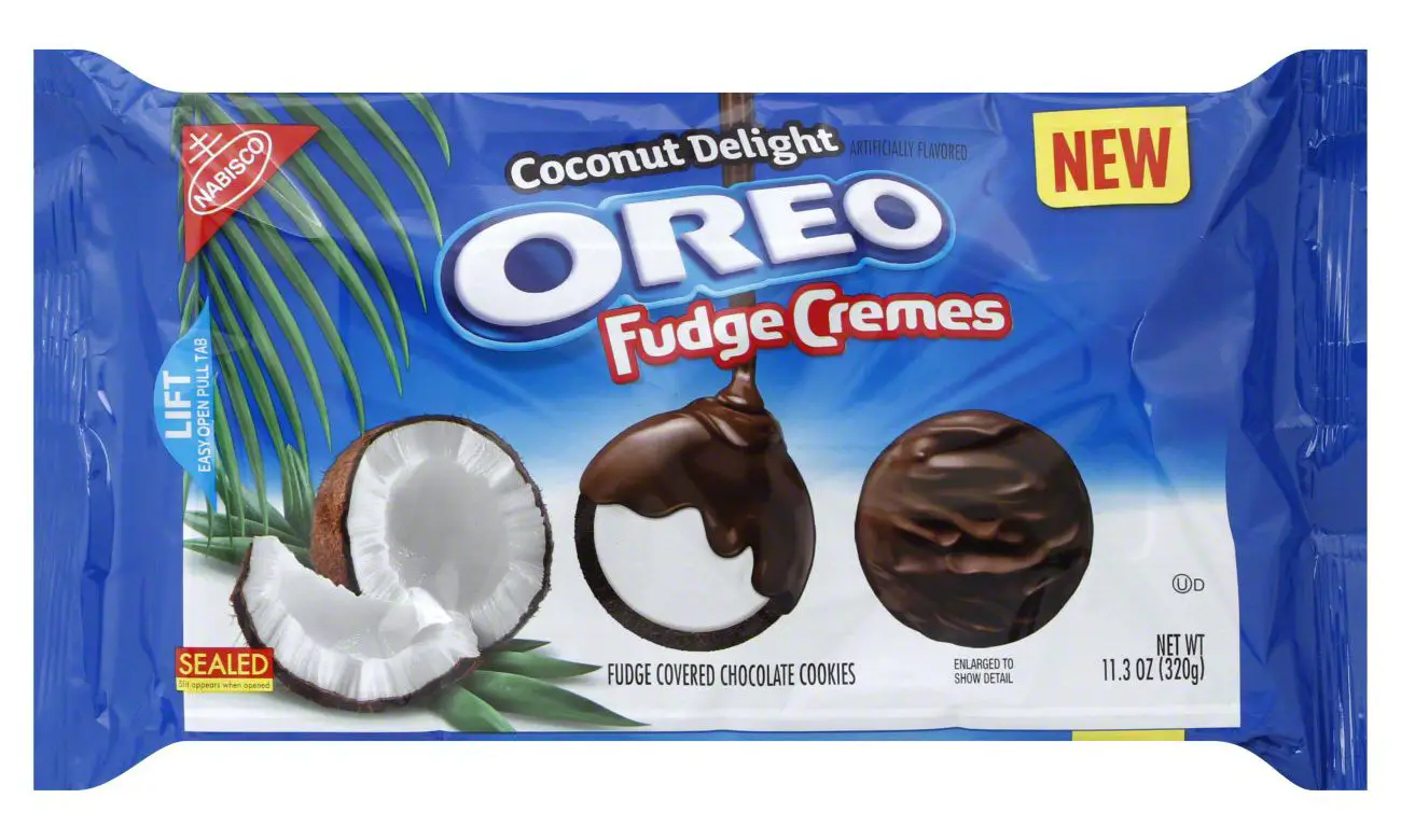 Coconut Delight Fudge Cremes Oreo