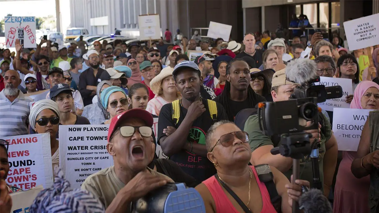 Protests over water rights in Cape Town